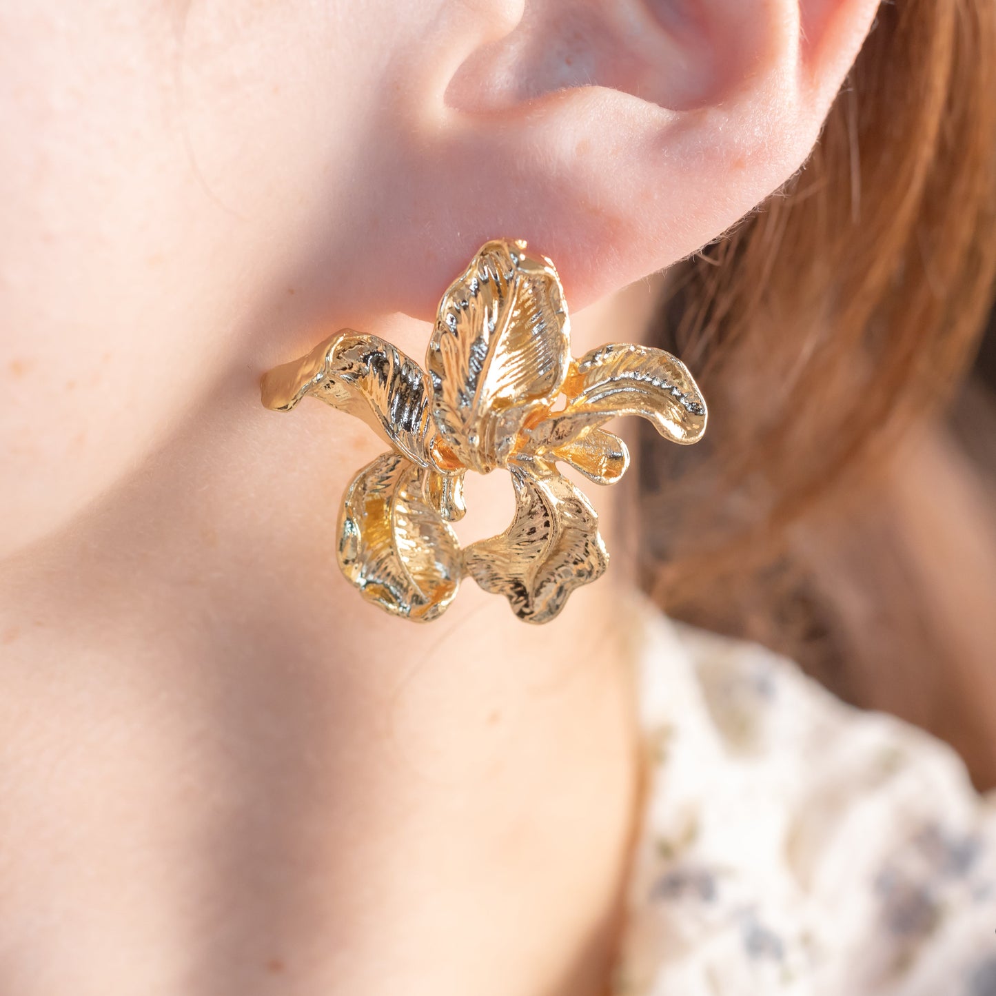 Charmystere Gold Leaf ,Nature-Inspired Earrings
