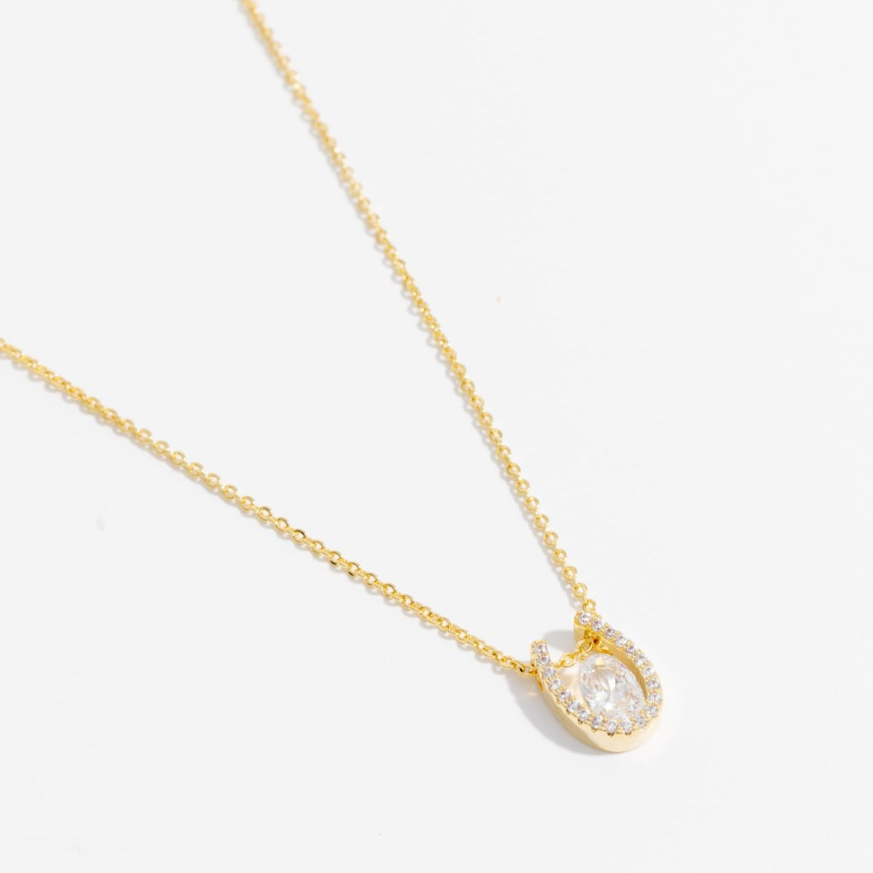 Charmystere Golden Zircon Pendant Necklace