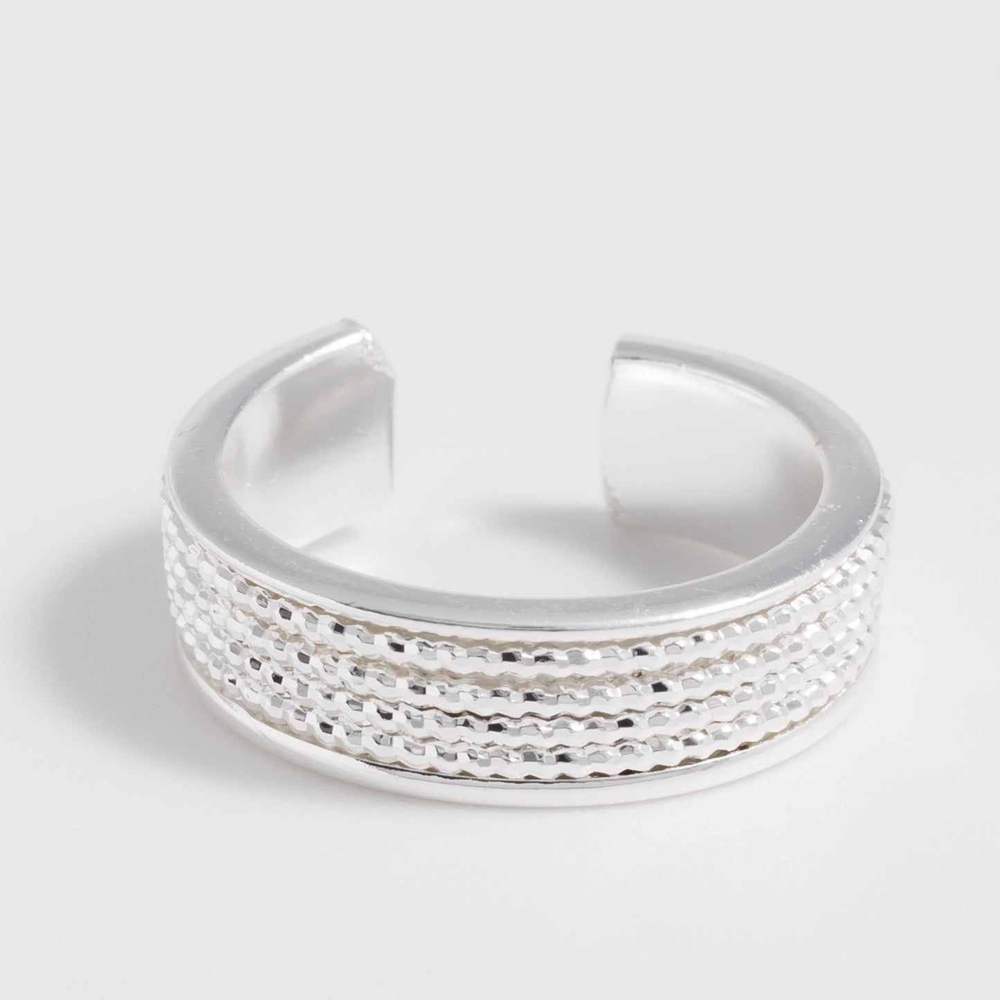Charmystere Silver Full Zircon Open Ring