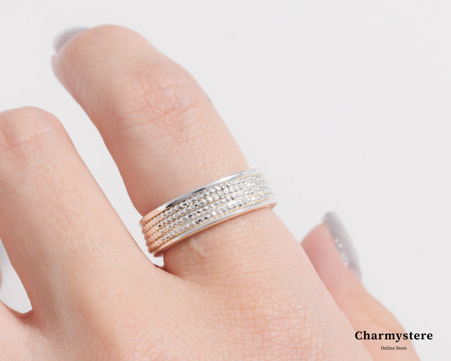 Charmystere Silver Full Zircon Open Ring