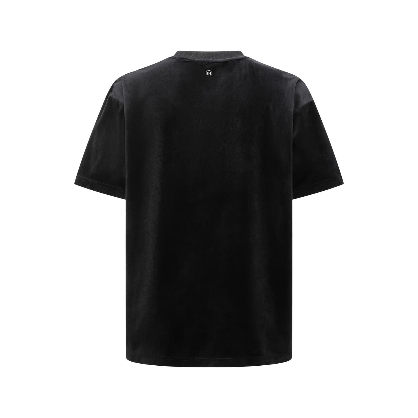 GOODBRAND 25SS Velvet Tee with Sequin "GOOD" Logo Embroidery