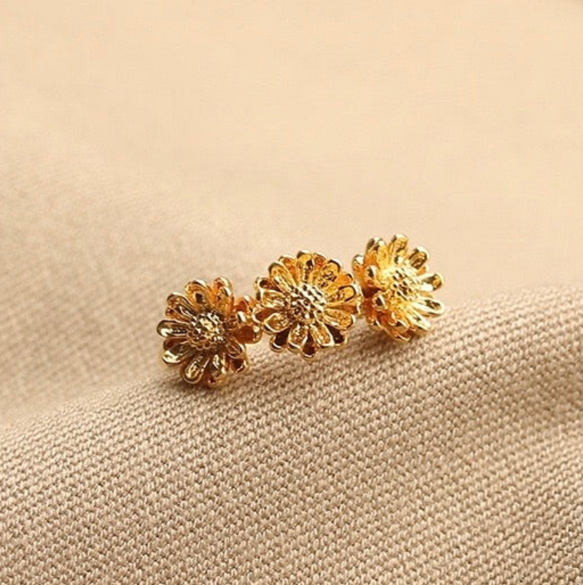 Daisy Flower Crown Open Ring