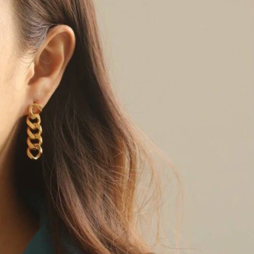 Asymmetric Chain Earring