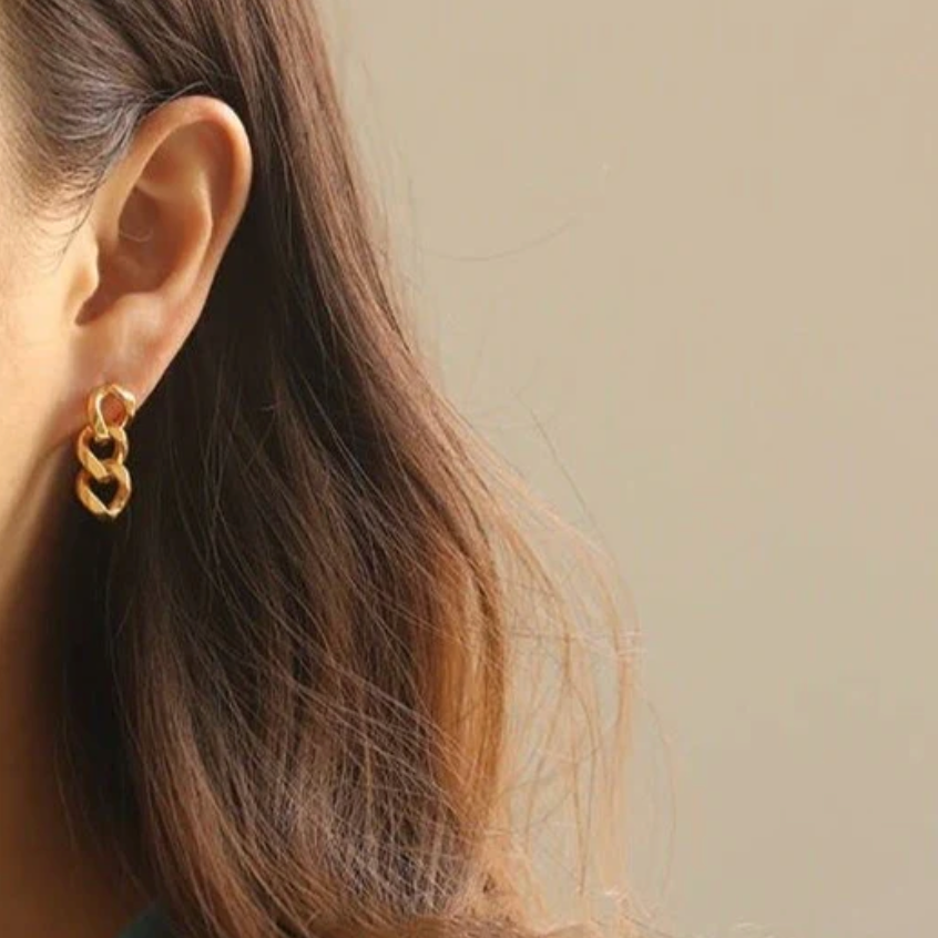 Asymmetric Chain Earring
