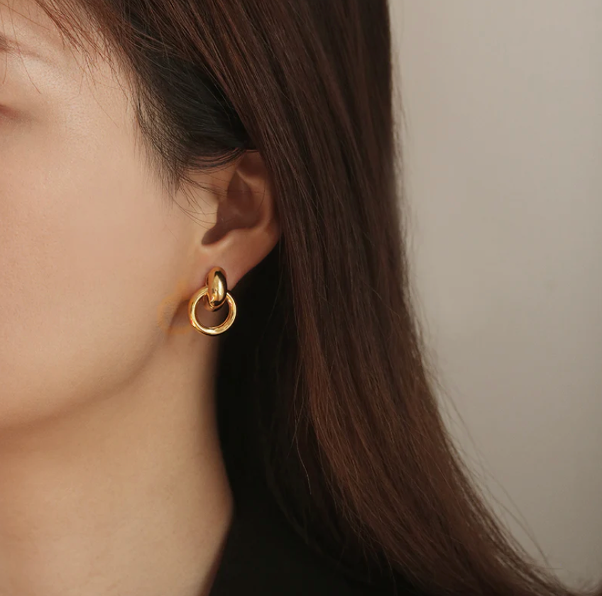 Laurena Double Hoop Earring