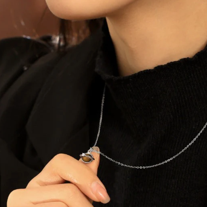 Zircon Orb Necklace
