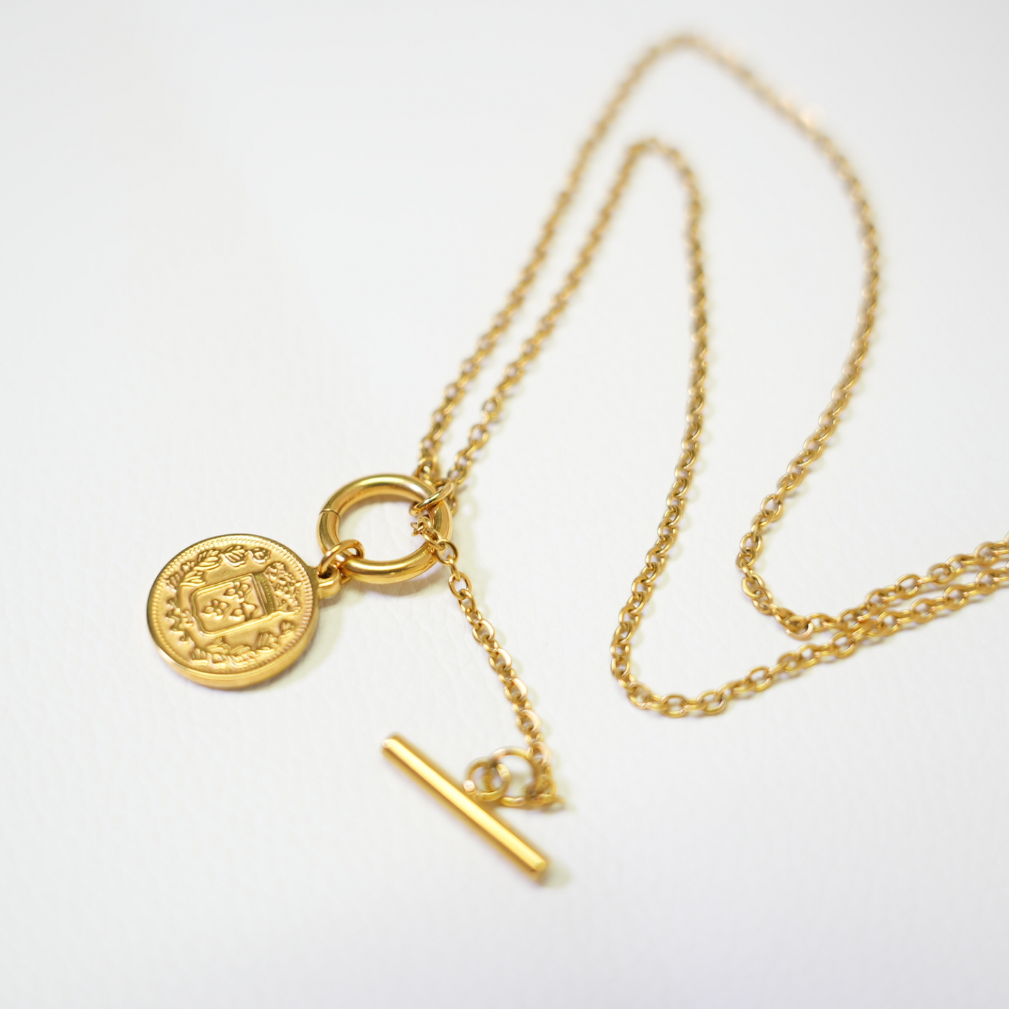 SOCALI-Vintage-Style Gold Coin Necklace