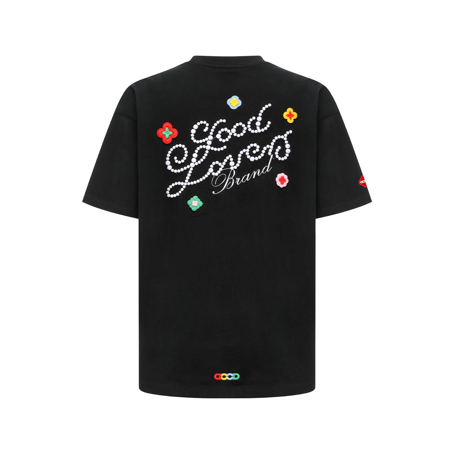 GOODBRAND 25SS "GOOD LOVES" 3D Embroidered Slogan Tee