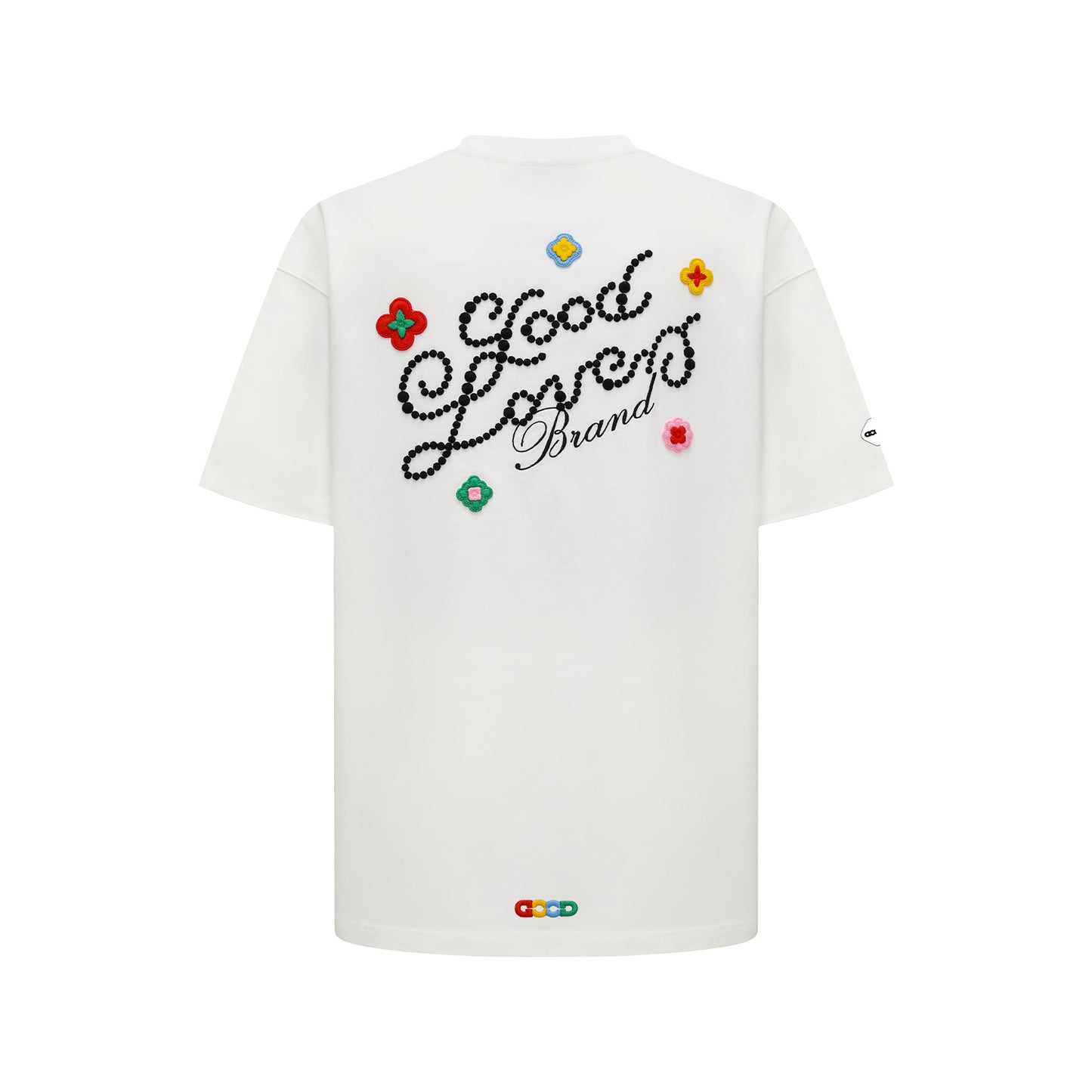 GOODBRAND 25SS "GOOD LOVES" 3D Embroidered Slogan Tee