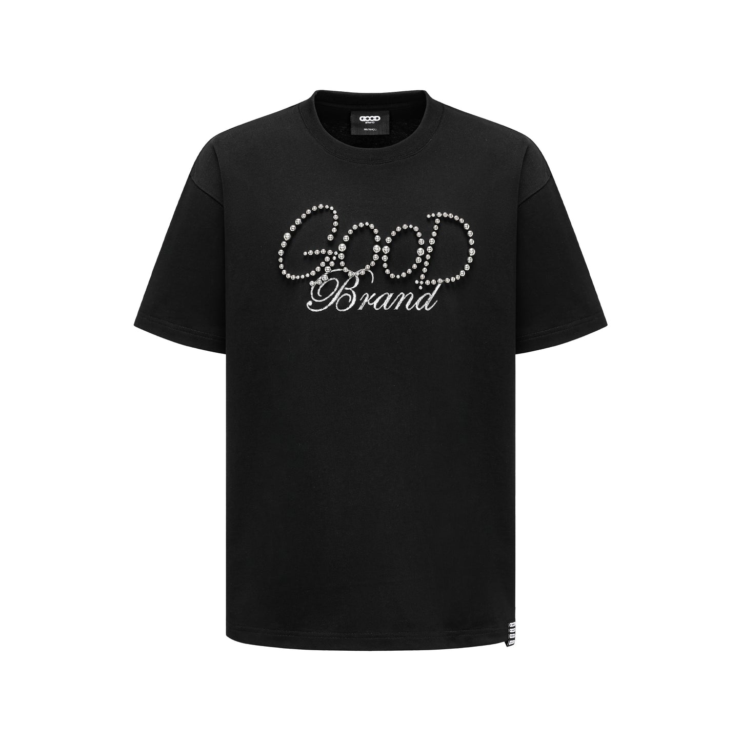 GOODBRAND 25SS Solid Color Tee with Pearl “GOOD” Logo