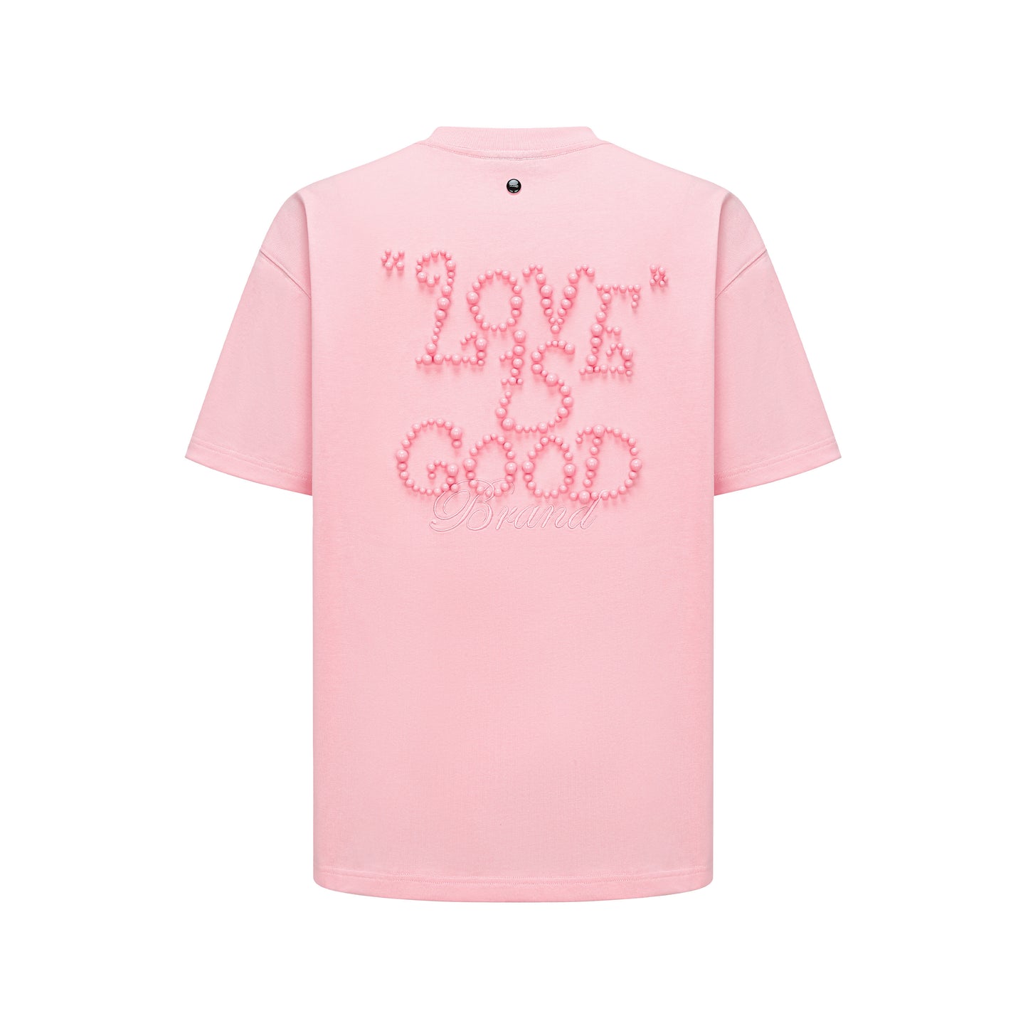 GOODBRAND 25SS Solid Color Tee with Pearl “GOOD” Logo