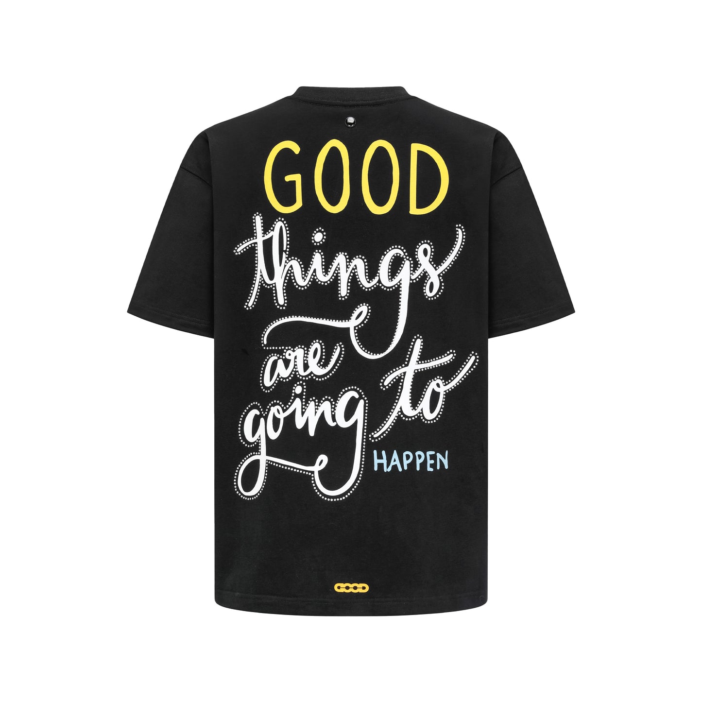 GOODBRAND 25SS Coconut Tree Rhinestone Script Slogan Tee