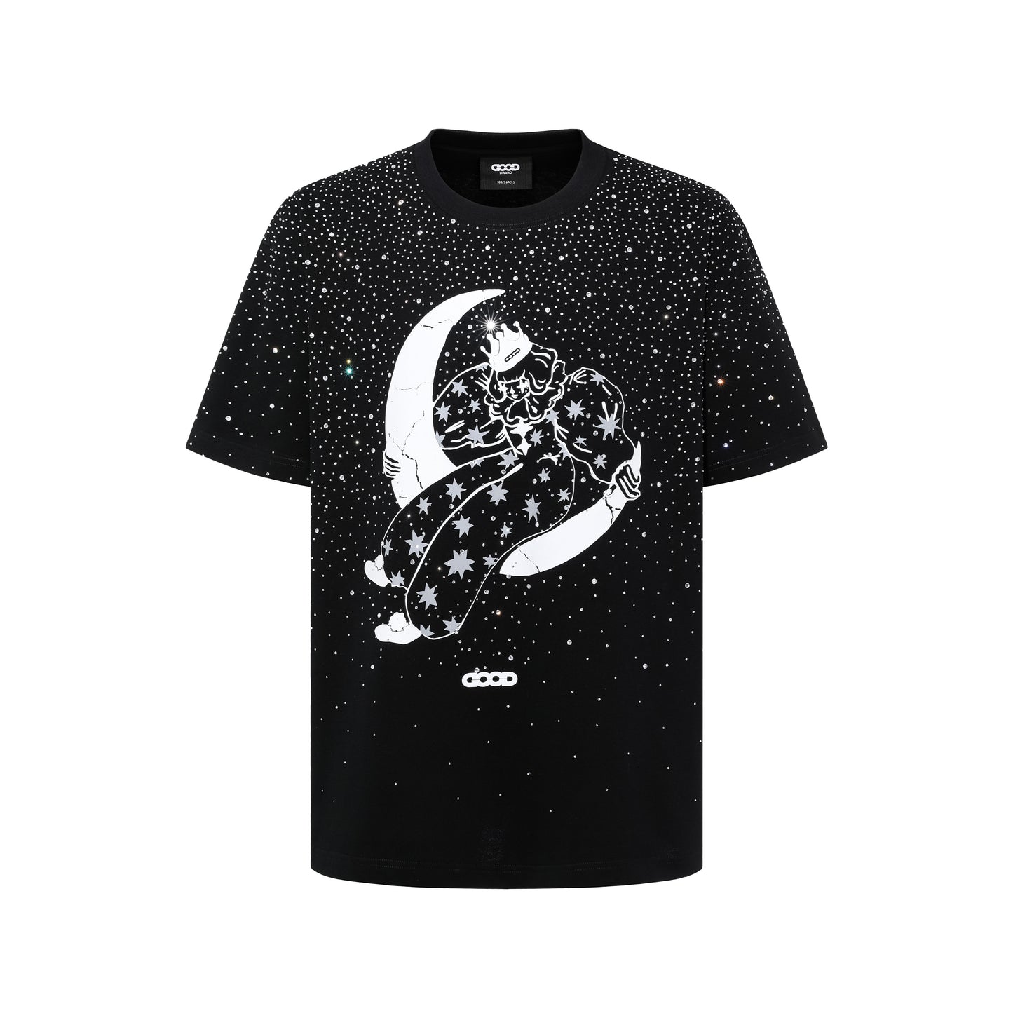 GOODBRAND 25SS Moon Girl & Starry Rhinestone Tee