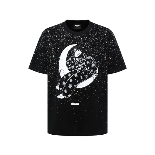 GOODBRAND 25SS Moon Girl & Starry Rhinestone Tee