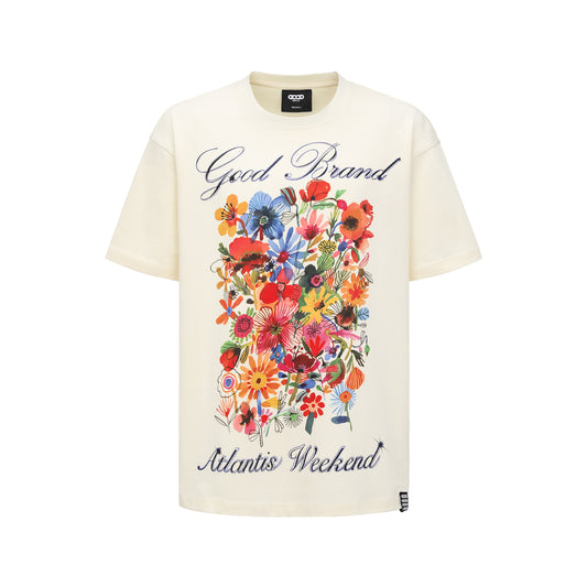 GOODBRAND 25SS Atlantis Floral Rhinestone Tee