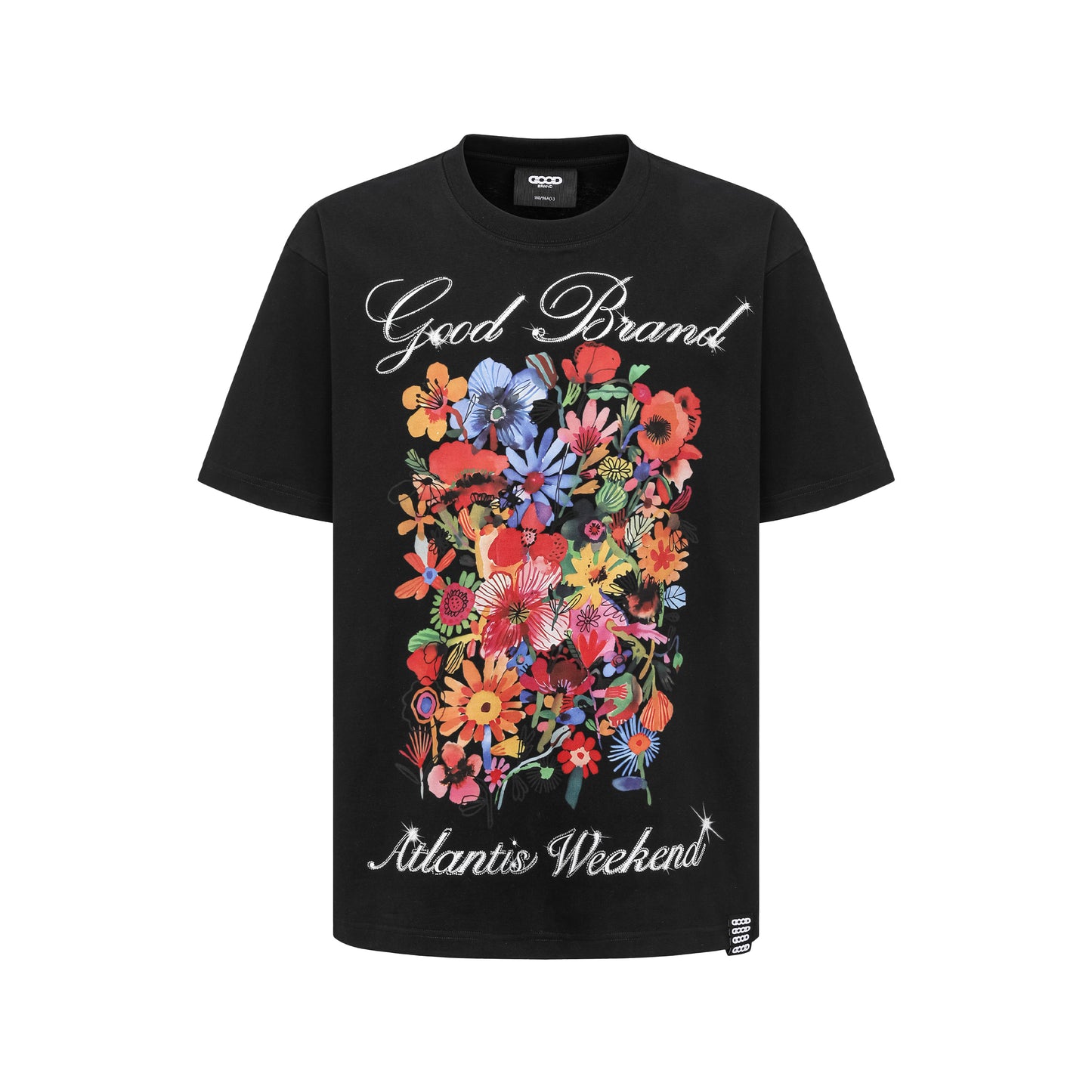 GOODBRAND 25SS Atlantis Floral Rhinestone Tee
