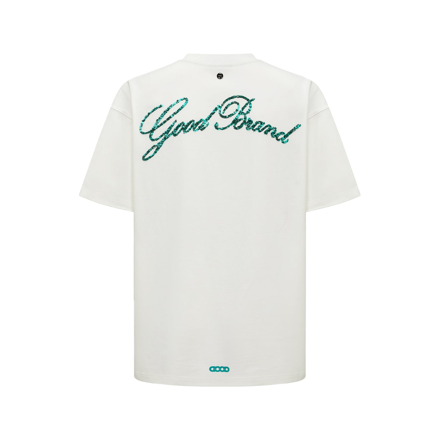GOODBRAND 25SS Island Coconut Grove Tee with Sequin Embroidery