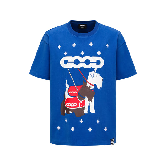 GOODBRAND 25SS Schnauzer Tatami Cross Graphic T-Shirt