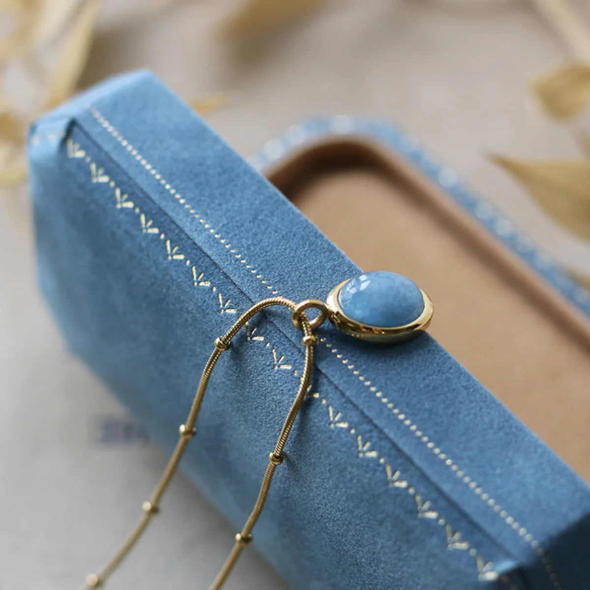 SOCALI-Aquamarine Birthstone Pendant Necklace