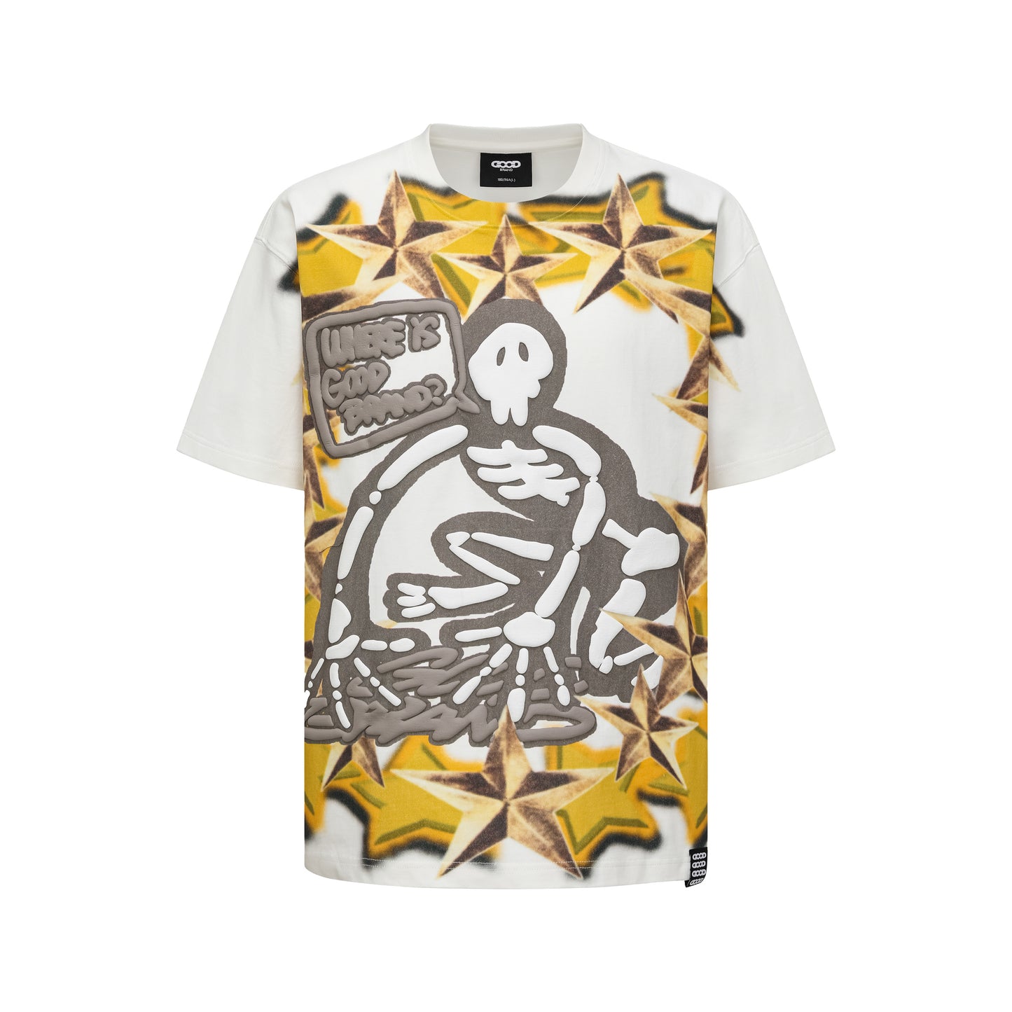 GOODBRAND 25SS Skull, Ghost & Star Graffiti T-Shirt