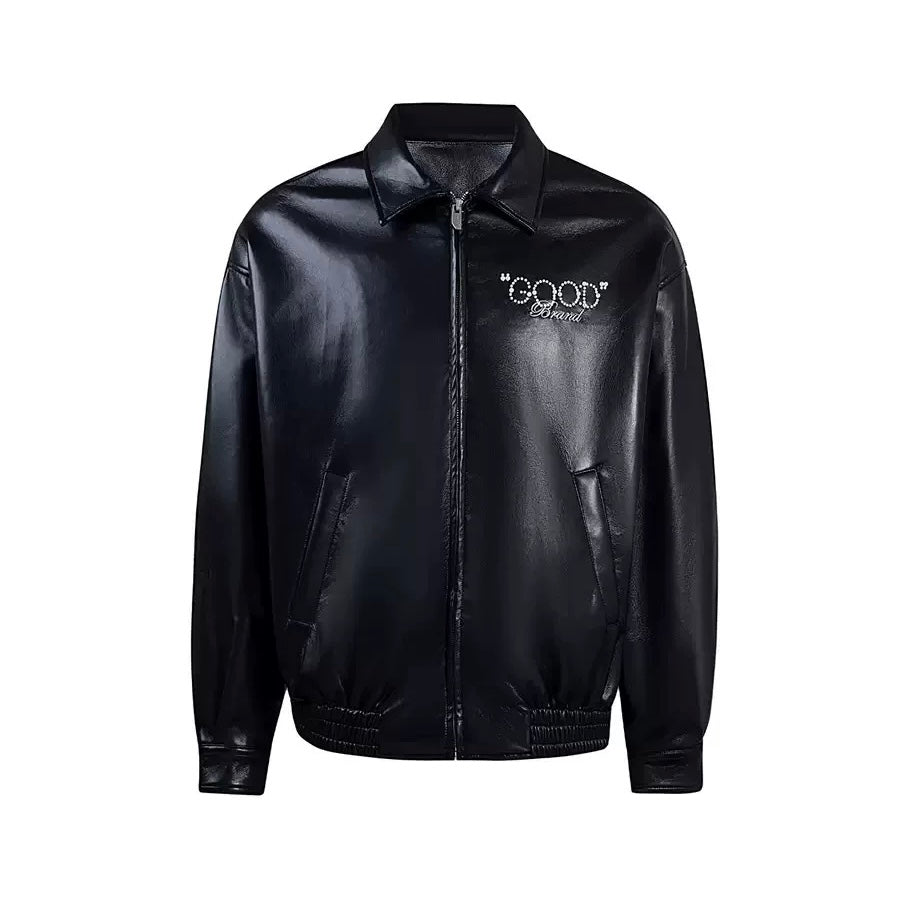 GOODBRAND | Love Is Good Pearl Leather Jacket