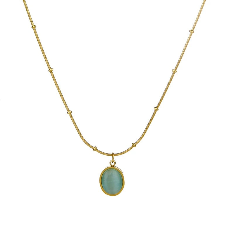 SOCALI-Aquamarine Birthstone Pendant Necklace