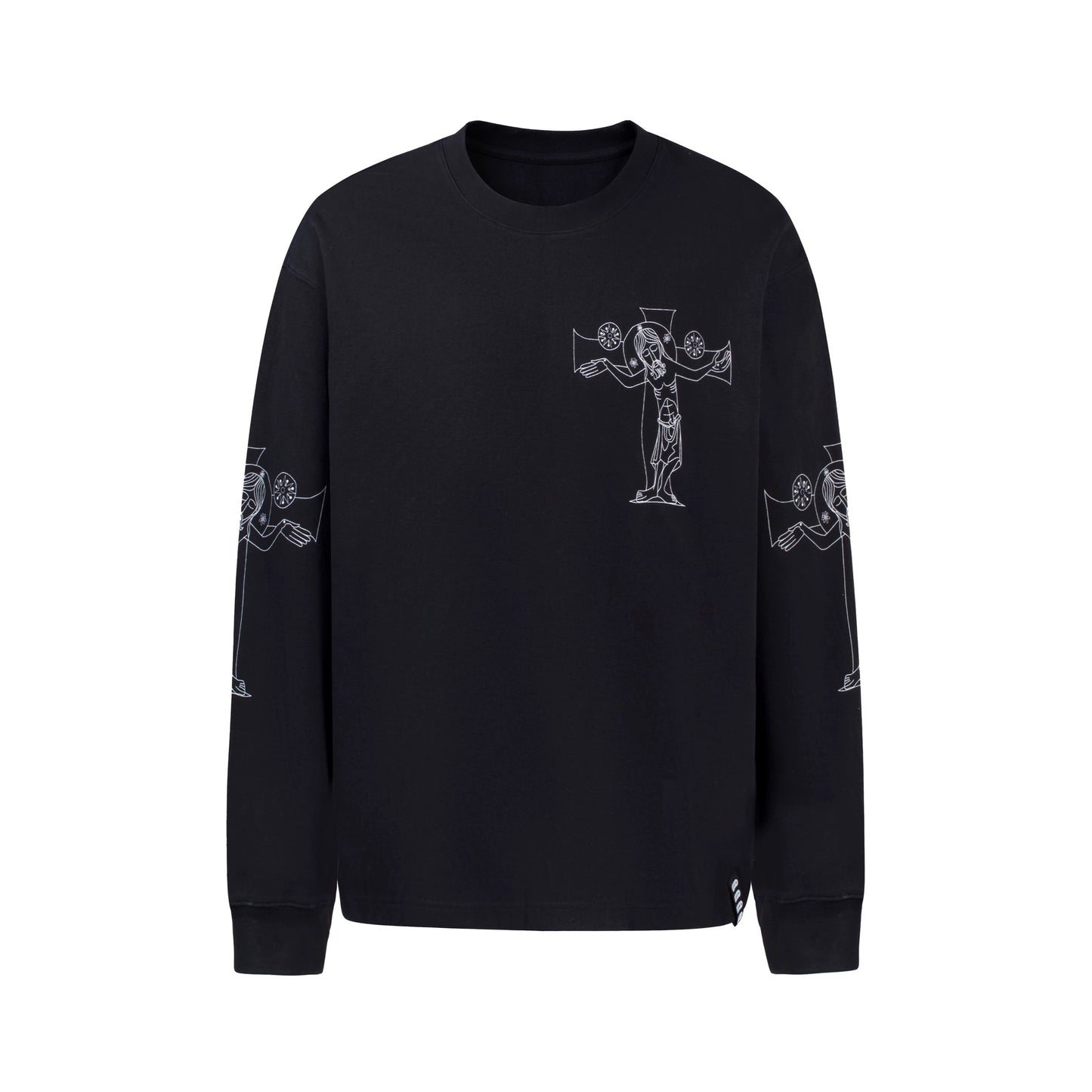 GOODBRAND | Line Art Print Hand-drawn Luxe Long-Sleeve Sweatshirt