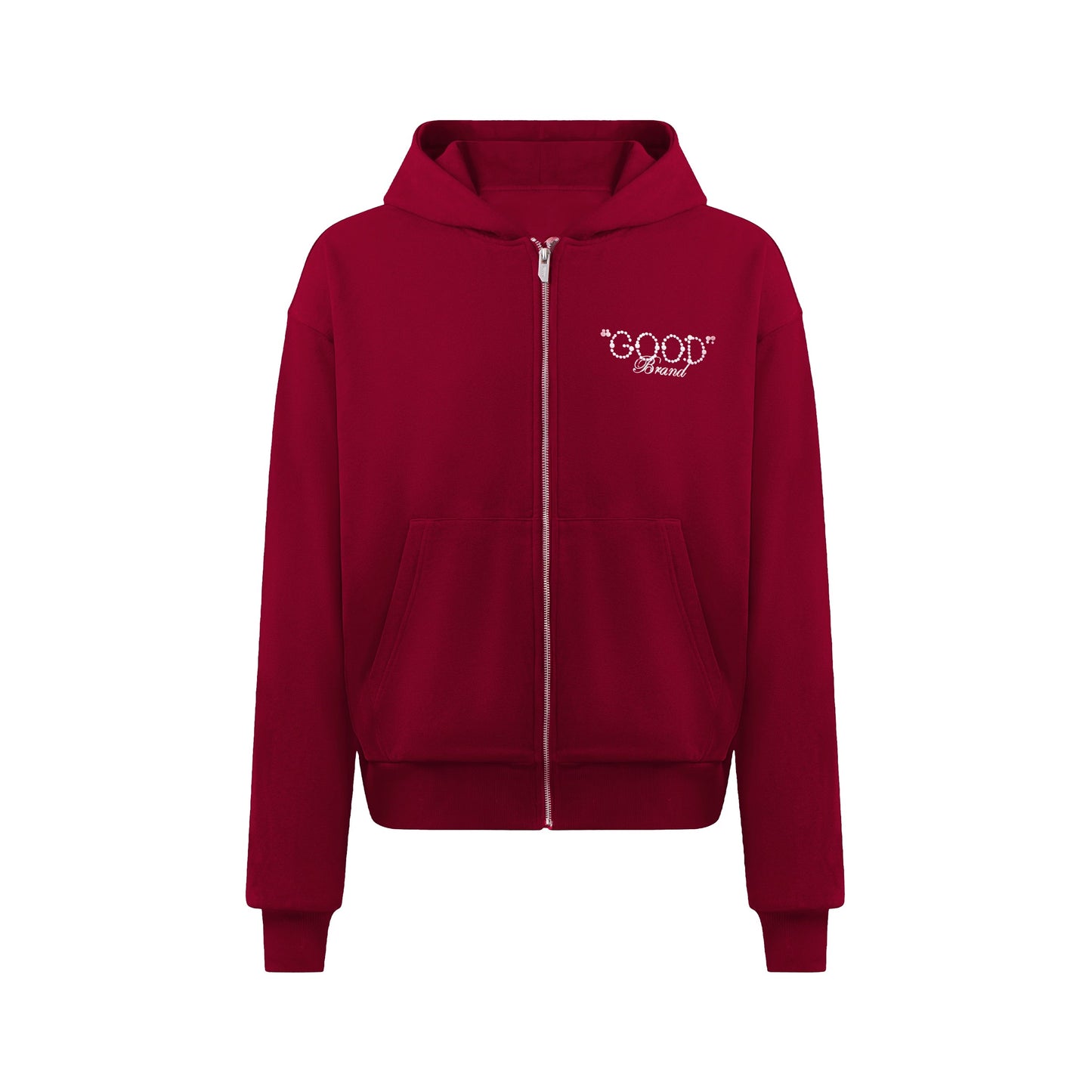 GOODBRAND | "Love is Good" Pearl Zip-Up Hoodie