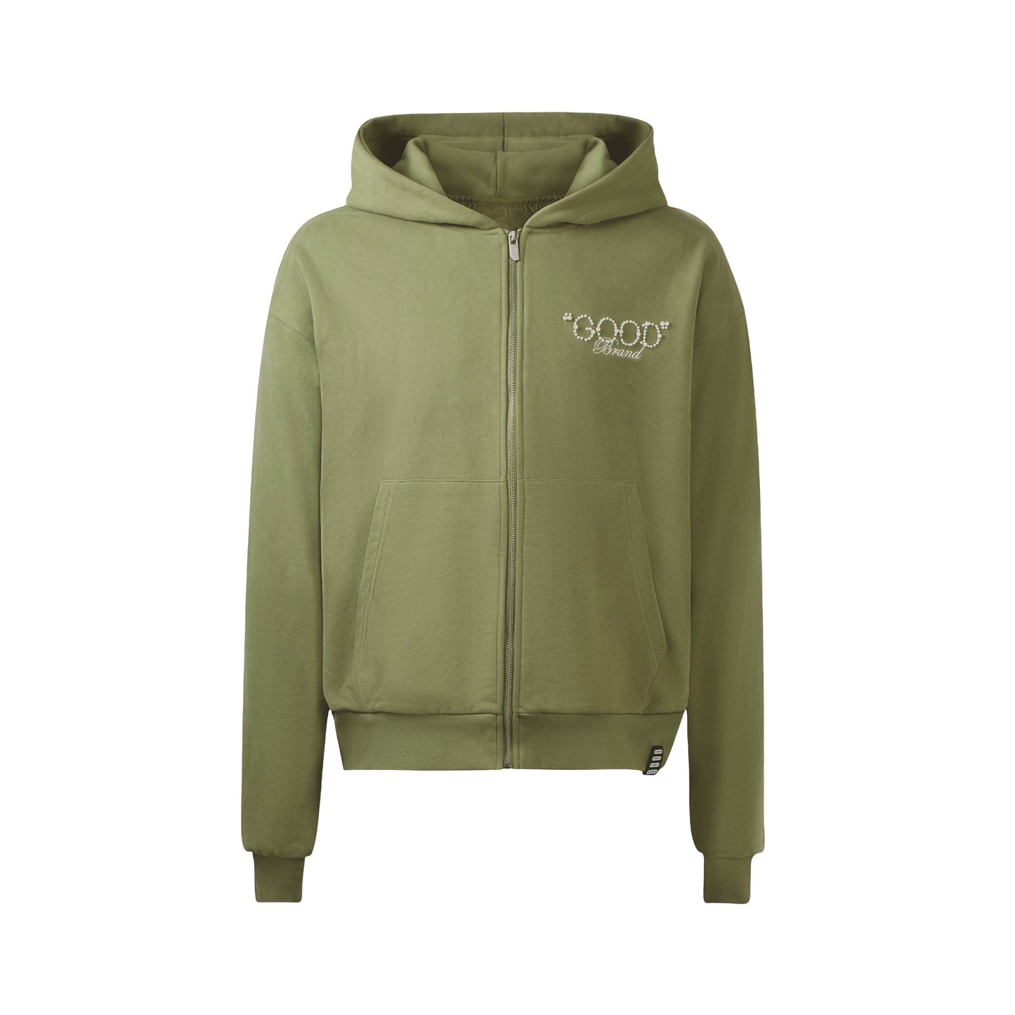 GOODBRAND | "Love is Good" Pearl Zip-Up Hoodie