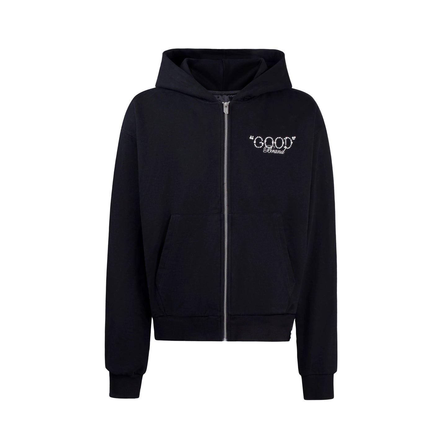 GOODBRAND | "Love is Good" Pearl Zip-Up Hoodie