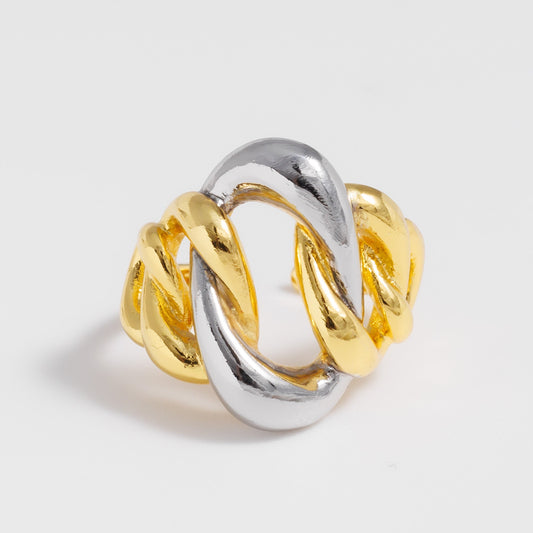 Charmystere Metal Chain Link Ring