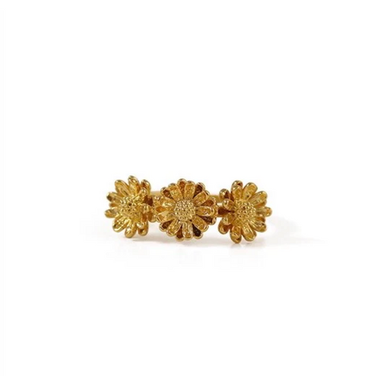 Daisy Flower Crown Open Ring