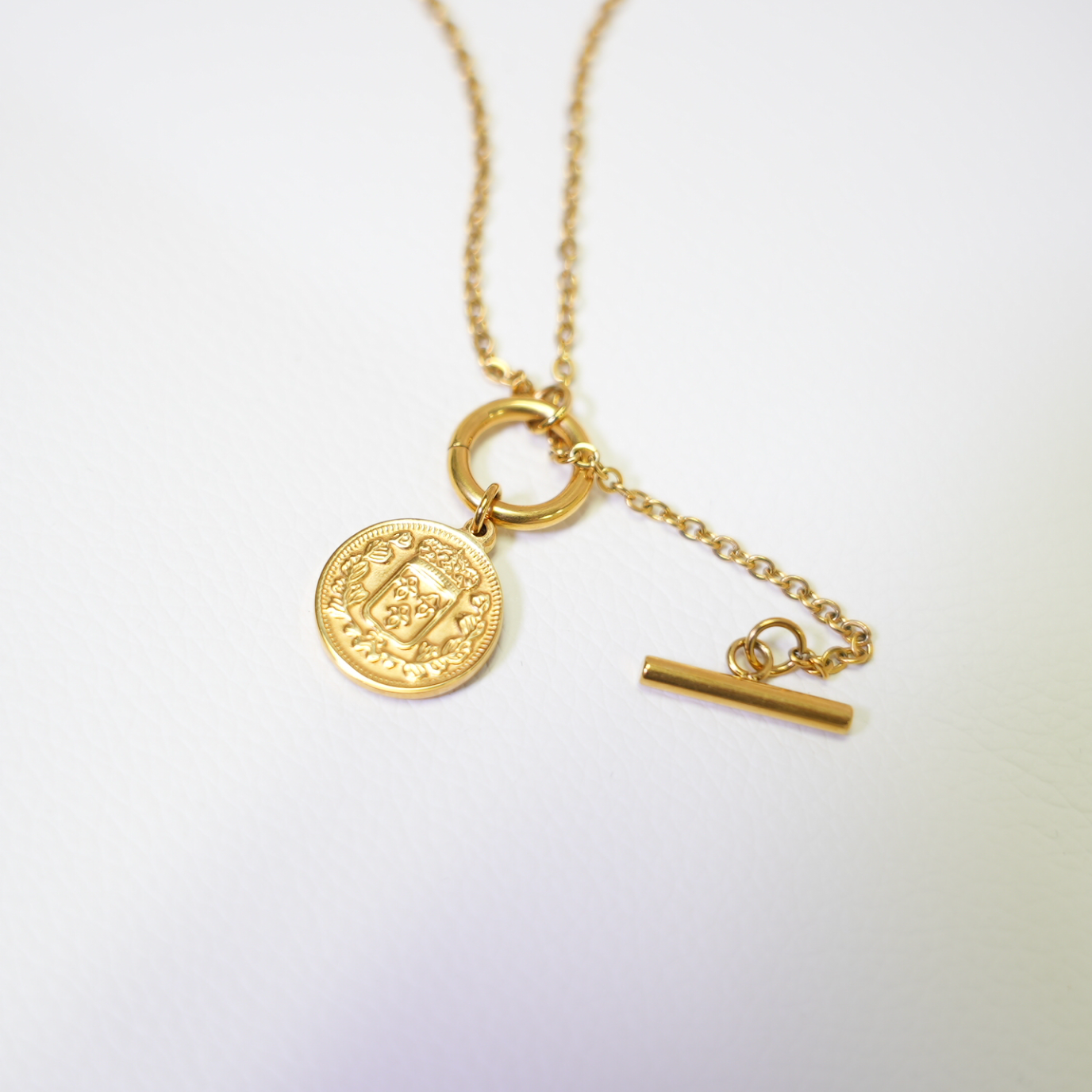 SOCALI-Vintage-Style Gold Coin Necklace