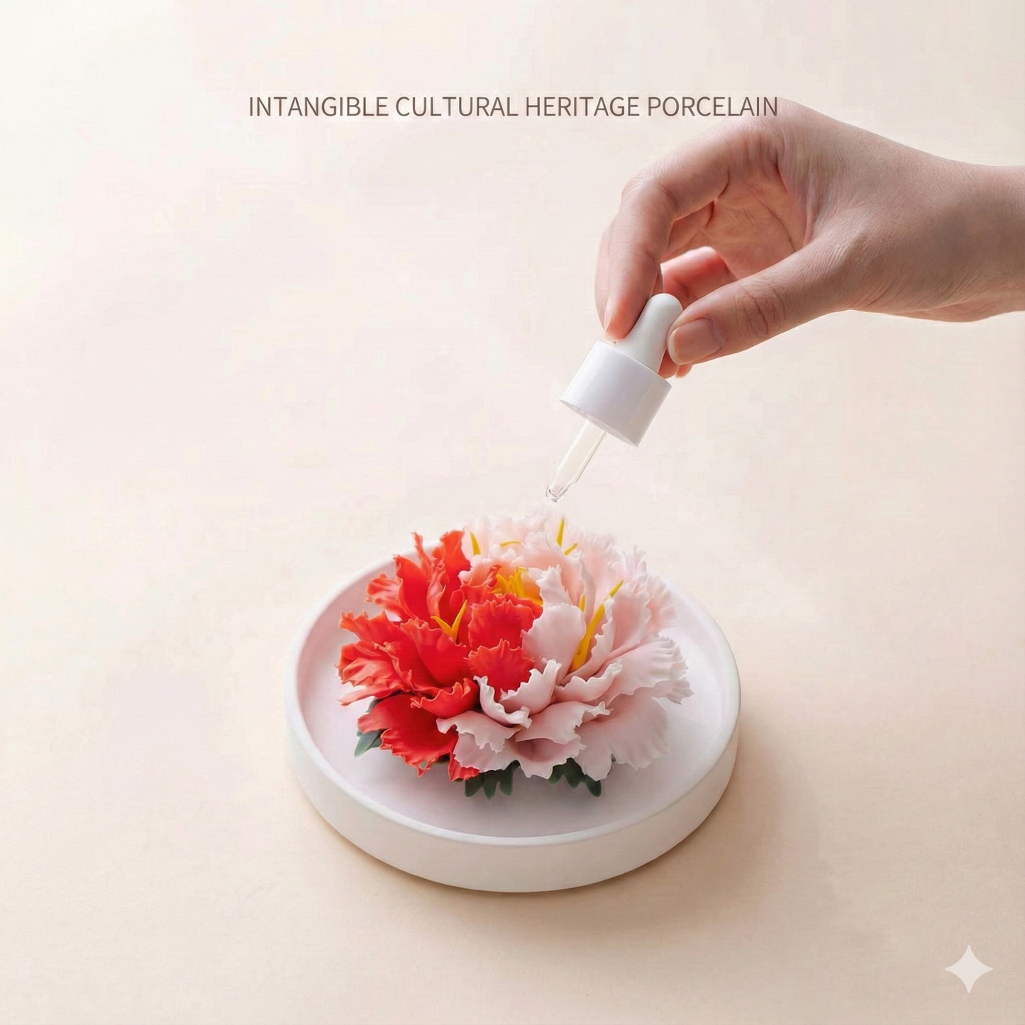 "Healing Life with Scent" - Hand-Sculpted Ceramic Flower Diffuser Set