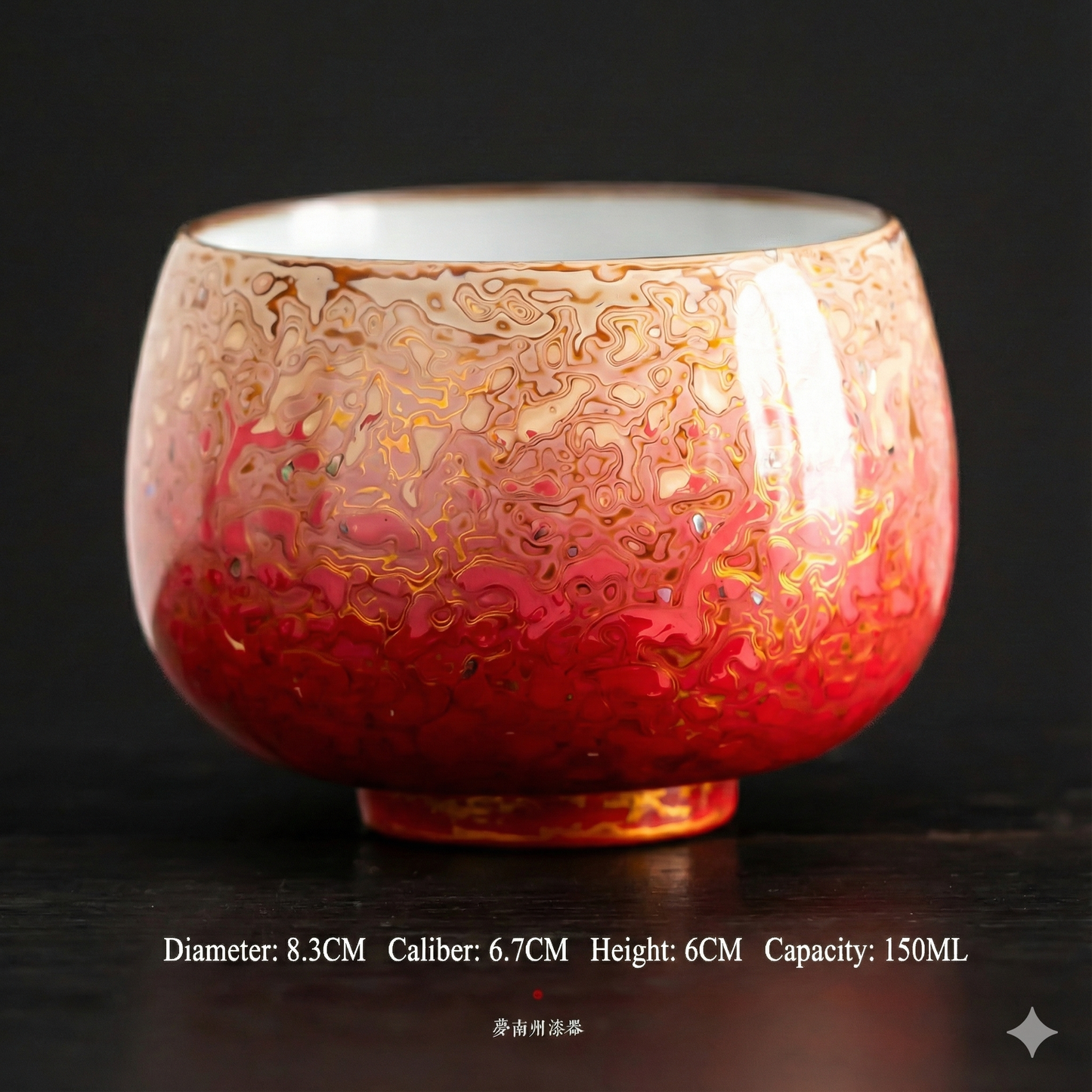 The "Lifetime" Cup: Hand-Polished Natural Lacquer over Ru Kiln Ceramic