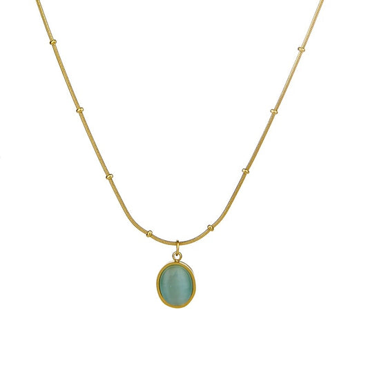 SOCALI-Aquamarine Birthstone Pendant Necklace