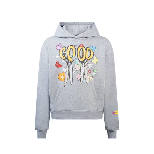 GOODBRAND | Butterfly, Flower & Scissors Crayon Hoodie