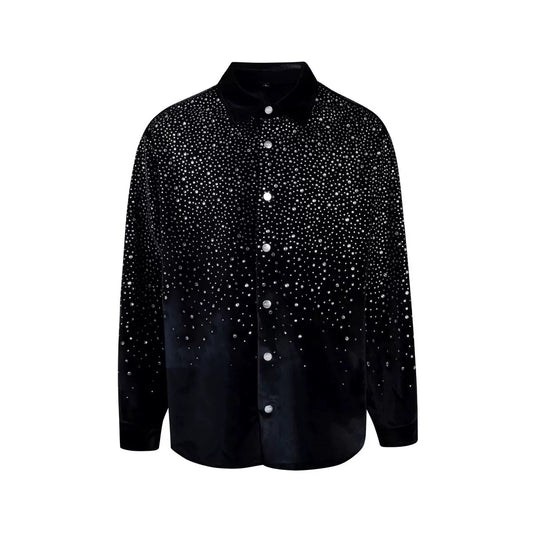 GOODBRAND | Silver Starry Night Luxe Long-Sleeve Shirt