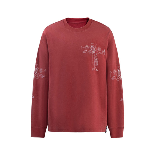 GOODBRAND | Line Art Print Hand-drawn Luxe Long-Sleeve Sweatshirt