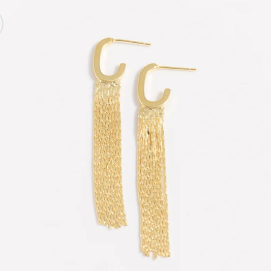 Charmystere Gold Tassel Earrings