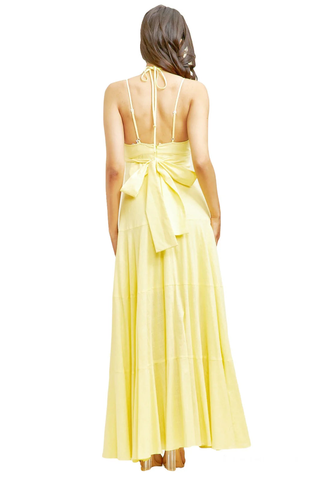 Socali - Yvonne Ice cream yellow cotton beach dress