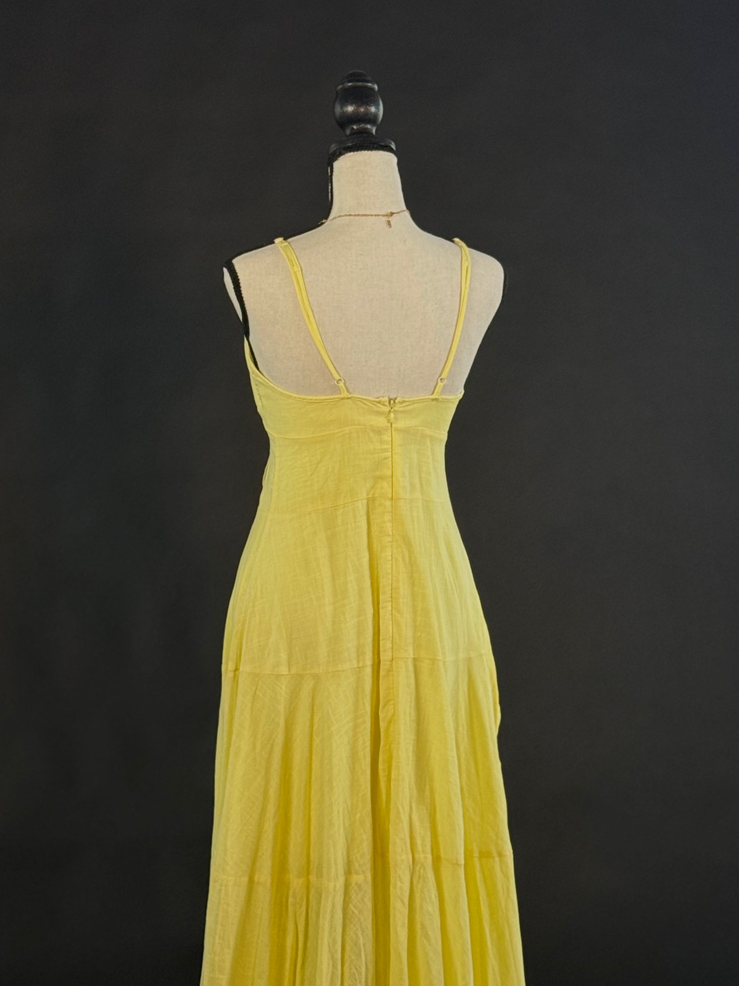 Socali - Yvonne Ice cream yellow cotton beach dress