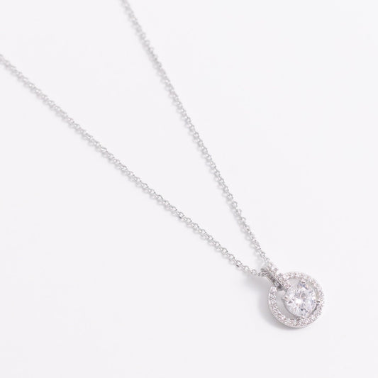 Charmystere Zircon Pendant Necklace Faith Cross Rhinestone